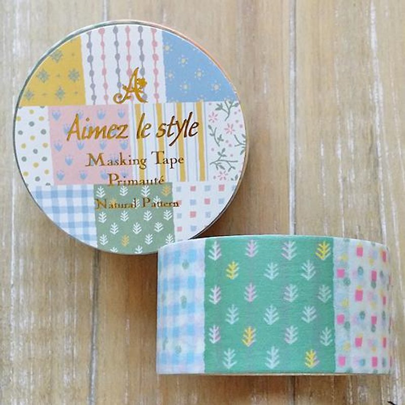 Aimez le style 28mm and paper tape (04581 fresh squares) - มาสกิ้งเทป - กระดาษ หลากหลายสี