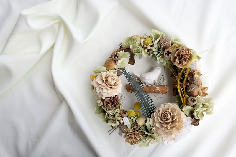 ▫One spendthrift party ▫ forest dried flower ring - Items for Display - Plants & Flowers 