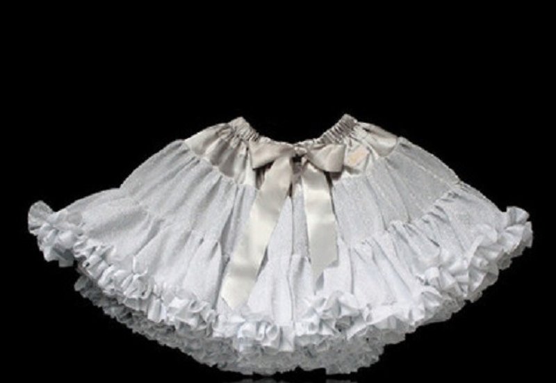 Dolly GLITTER PETTISKIRT silver skirt - Kids' Dresses - Other Materials Gray