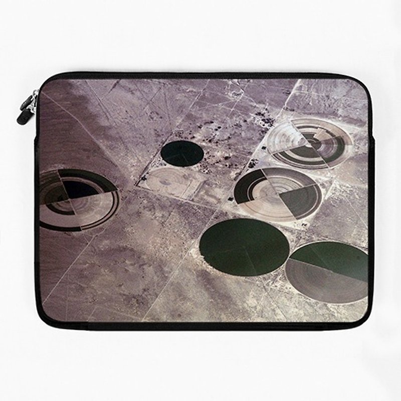 Crop Circles laptop bag BQ-MSUN34 - Laptop Bags - Other Materials Gray