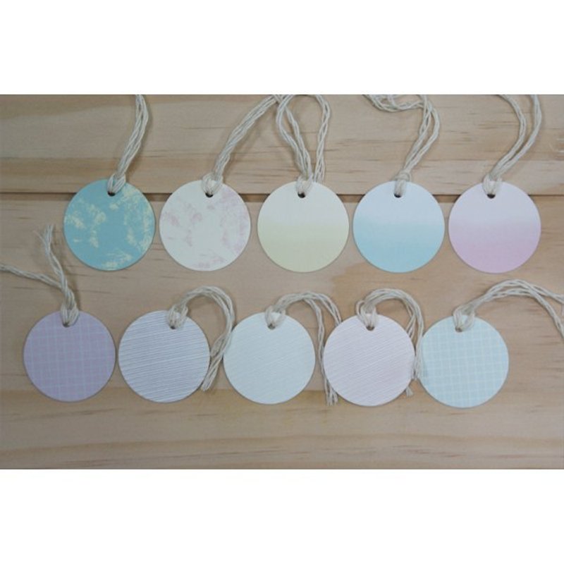 GIFT TAG- ROUND-C - Other - Paper Multicolor