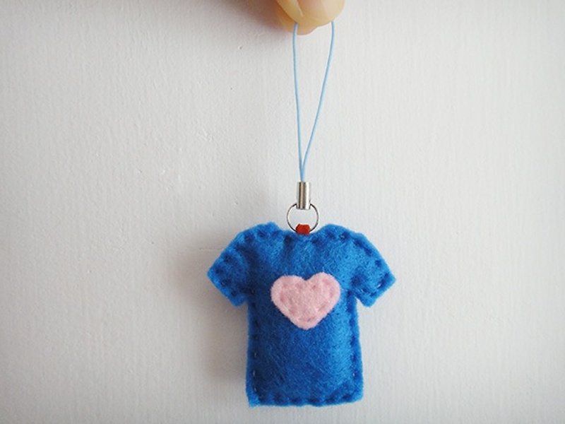 Small non-woven clothes Charm - Charms - Polyester Blue