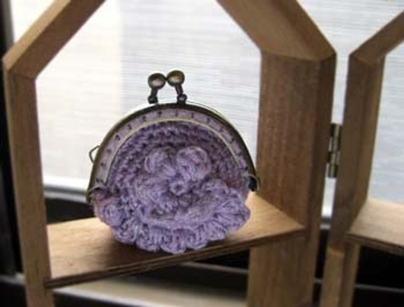 迷你小口金~薰衣草紫 - Coin Purses - Other Materials Purple
