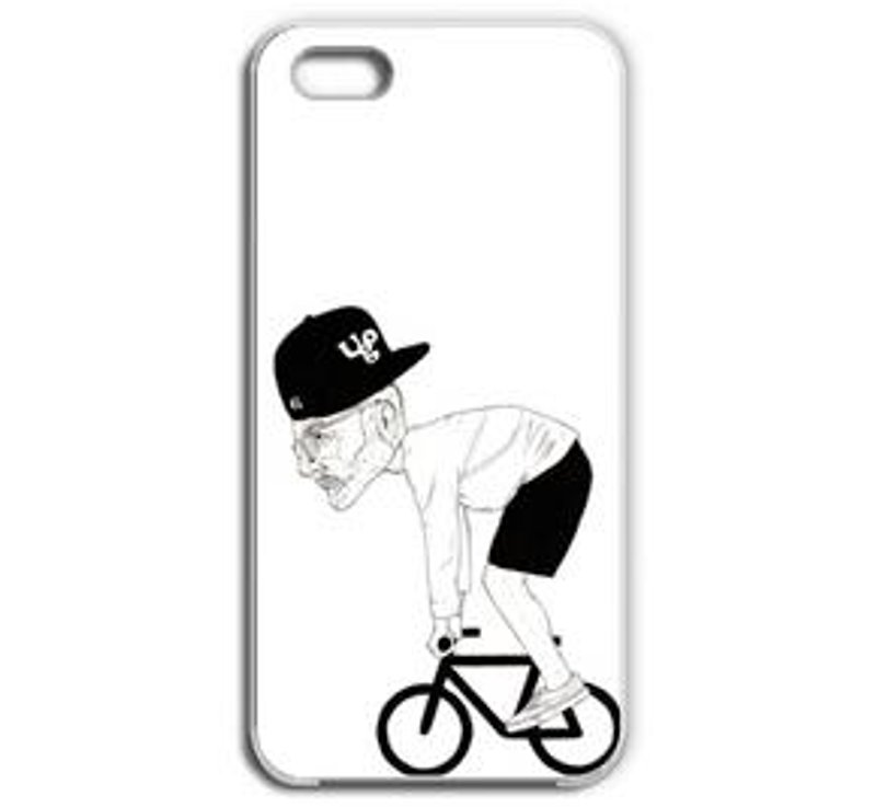 beard bicycle (iPhone5 / 5s) - เสื้อยืดผู้ชาย - วัสดุอื่นๆ 