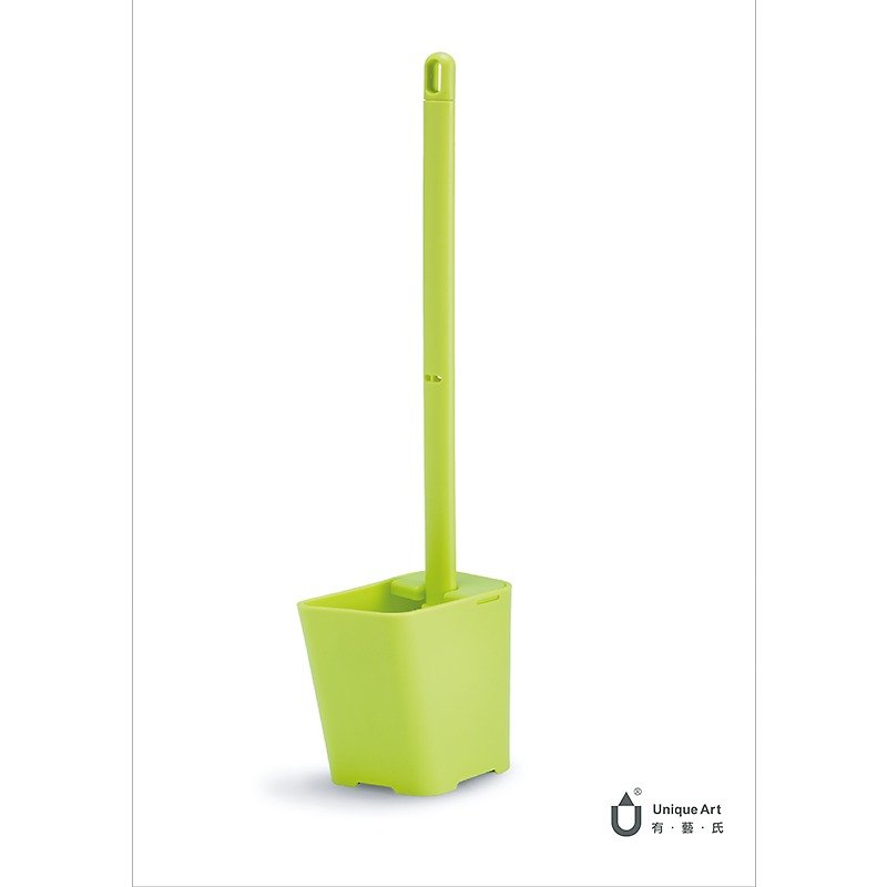 Toilet Brush.Know Pourable Toilet Brush Set-Bud Green - Items for Display - Plastic Green