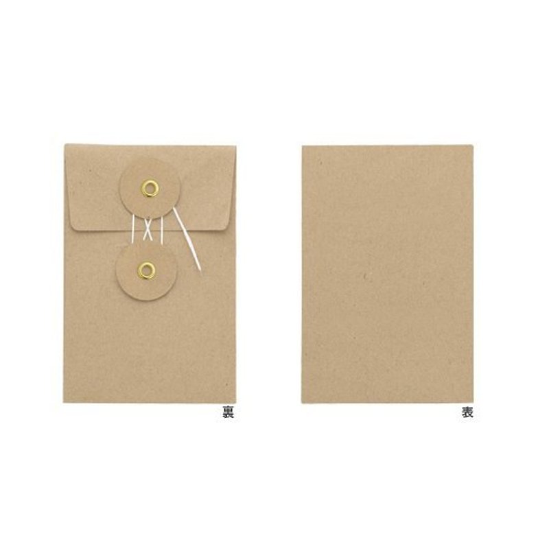 MIDORI_ leather envelope Series <S> Straight Brown - อื่นๆ - กระดาษ 