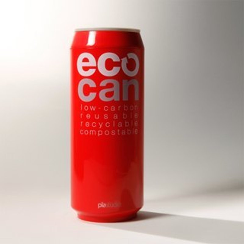 Can Republic肯環保可樂罐隨行杯-大(紅色) - 咖啡杯 - 其他材質 紅色