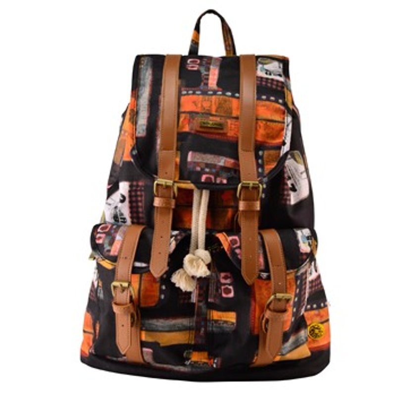【SOLUNA X SAIMIHO】Premium Drawstring Backpack│Black - Drawstring Bags - Polyester Black