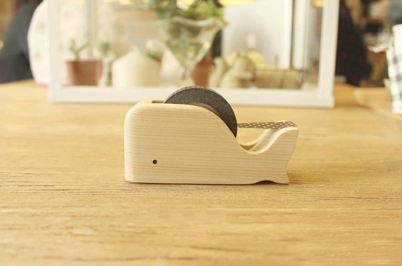 Whale Tape Dispenser tape station - Washi Tape - Wood Khaki
