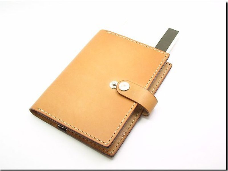 Hand-stitched leather ----- Passport Case - ID & Badge Holders - Genuine Leather 