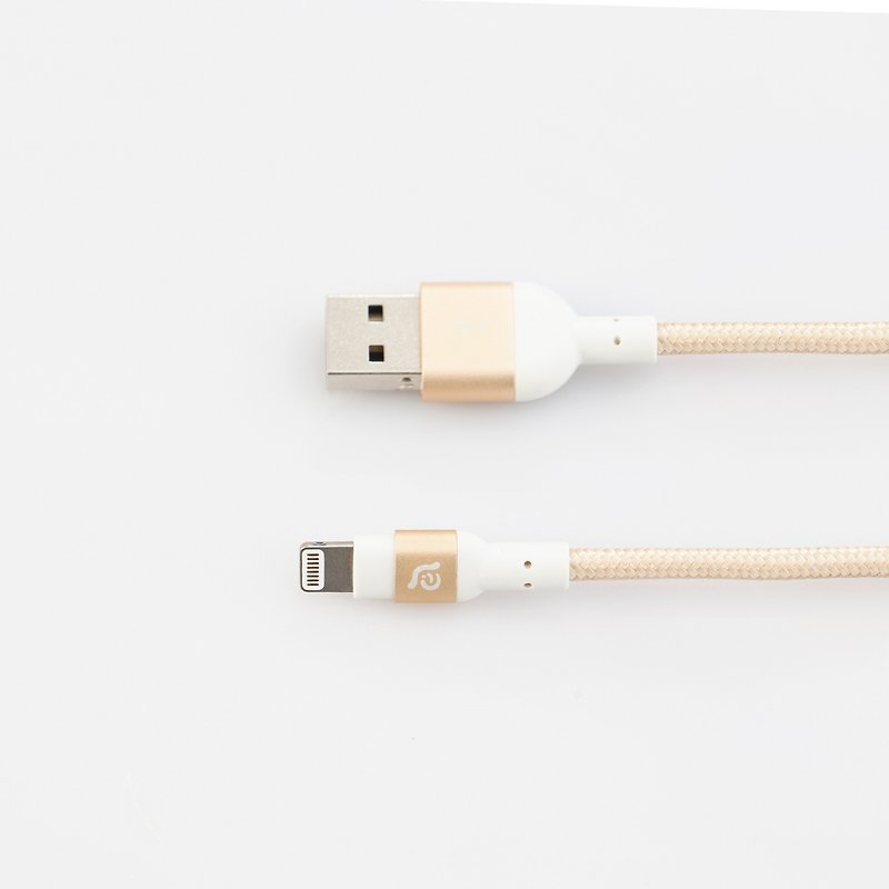 PeAk II Lightning - USB Metal Braided Transmission Line 1.2M Gold - อื่นๆ - โลหะ สีทอง