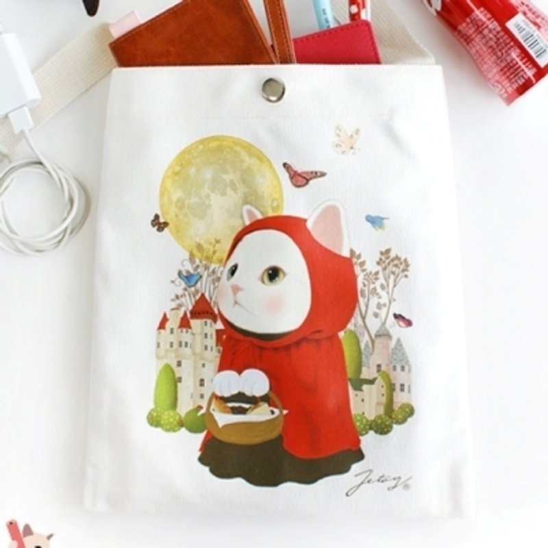 JETOY, Choo Choo Sweet Cat Easy Shoulder Bag_Red hood (J1408702) - Messenger Bags & Sling Bags - Other Materials Multicolor