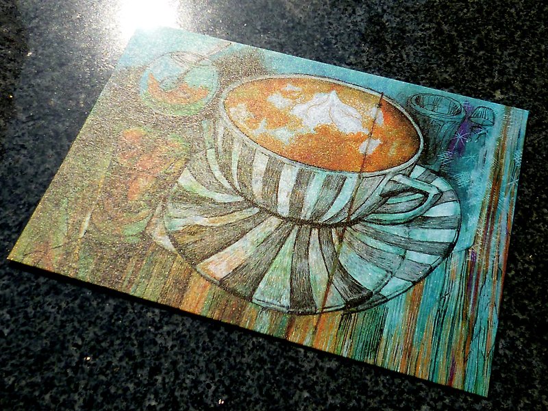 Liuyingchieh Books ※ Fresh milk tea postcard - Cards & Postcards - Paper Orange