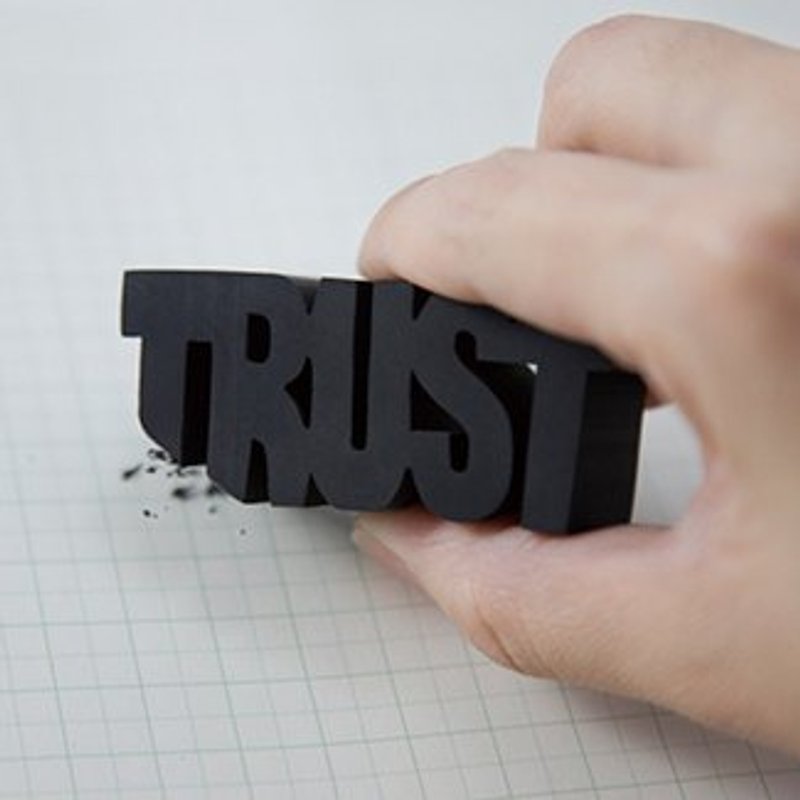 信頼の消しゴム　TRUST ERASER - その他 - その他の素材 ブラック