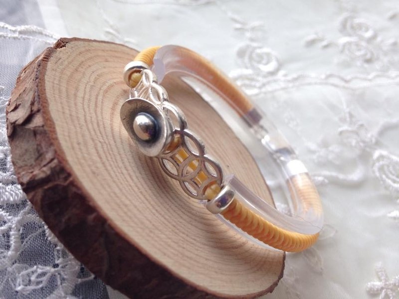 五お金のハンドノットゴールドダイヤモンドロープ - ブレスレット - 金属 イエロー