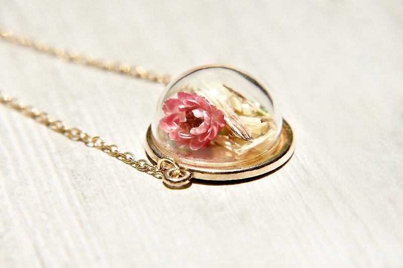 / Forest Department/ French Glass Dry Flower Bracelet Bracelet-Romantic Flower - สร้อยข้อมือ - แก้ว หลากหลายสี