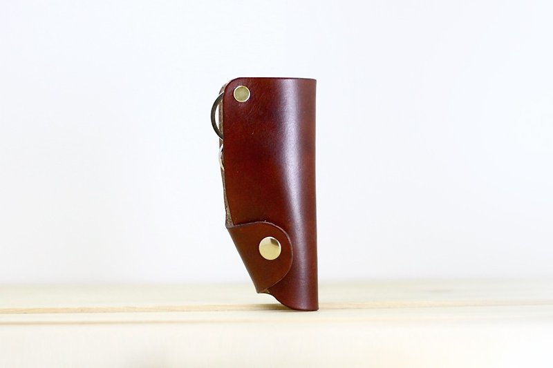 Car Remote Key Case - Keychains - Genuine Leather Brown