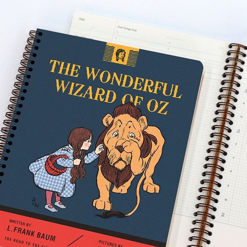 Dessin x 7321- PDA calendar -VG time program loop Notebook -OZ lion, 7321-09770 - สมุดบันทึก/สมุดปฏิทิน - กระดาษ สีน้ำเงิน