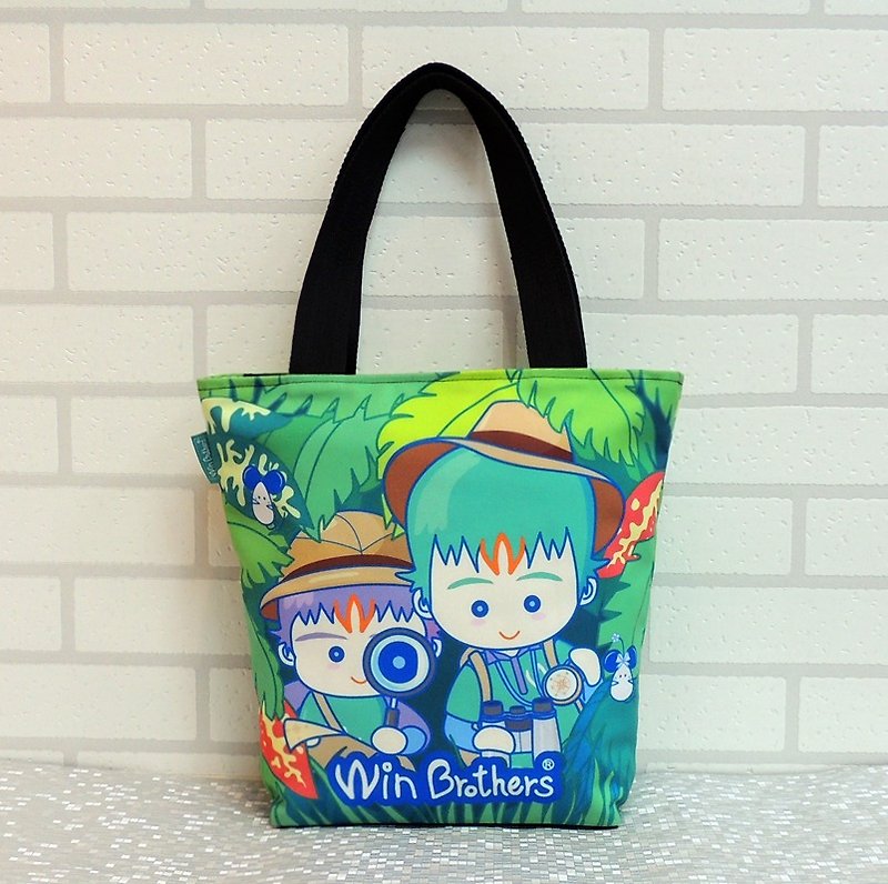Er Yun brothers jungle exploration tote bag winbrothers bag (explore) - กระเป๋าแมสเซนเจอร์ - วัสดุอื่นๆ สีเขียว