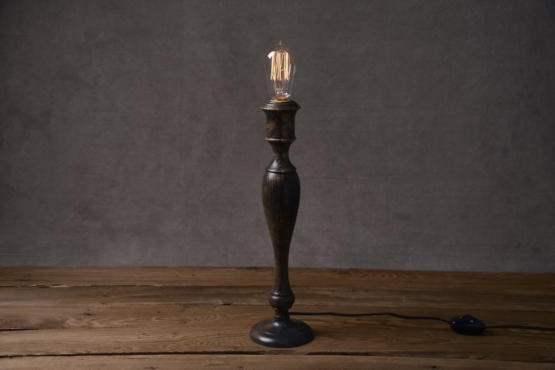 Prime Collection 復古燭台燈 枕木色 (含燈愛迪生燈泡) - 燈具/燈飾 - 木頭 咖啡色