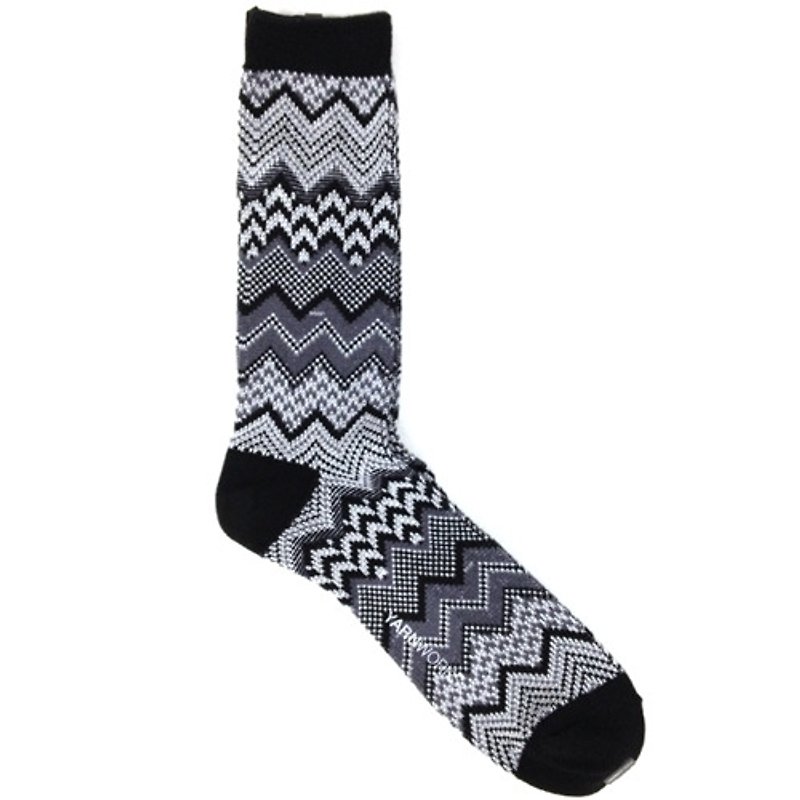 Girl apartment :: Korea socks brand YARN-WORKS- WORK # 5 retro psychedelic - Socks - Other Materials Black