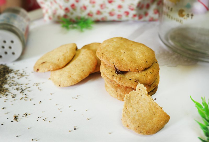 Hand biscuits - black pepper cheese biscuits Cats ✿ ✿ - Handmade Cookies - Fresh Ingredients Black