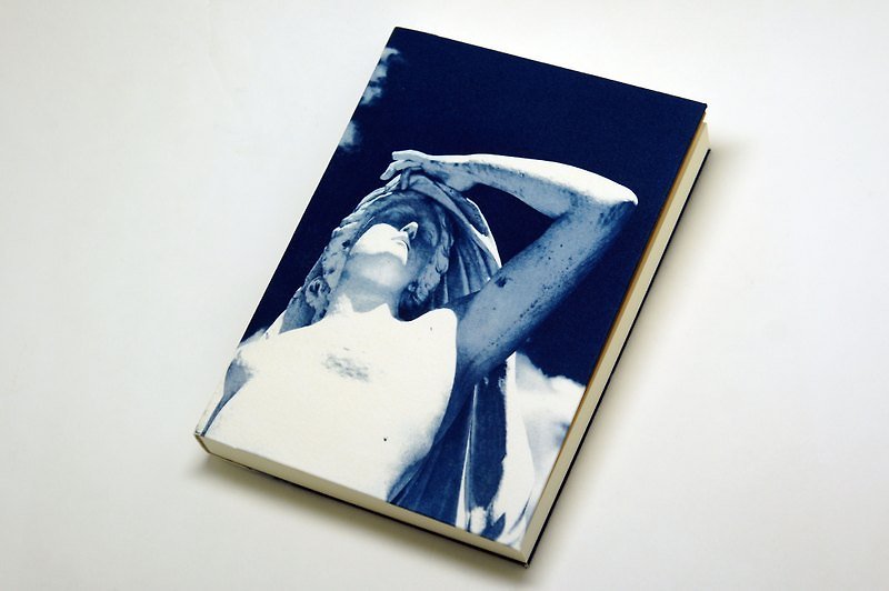 手作りのブルー太陽のノート-夏の肖像 - ノート・手帳 - 紙 ブルー
