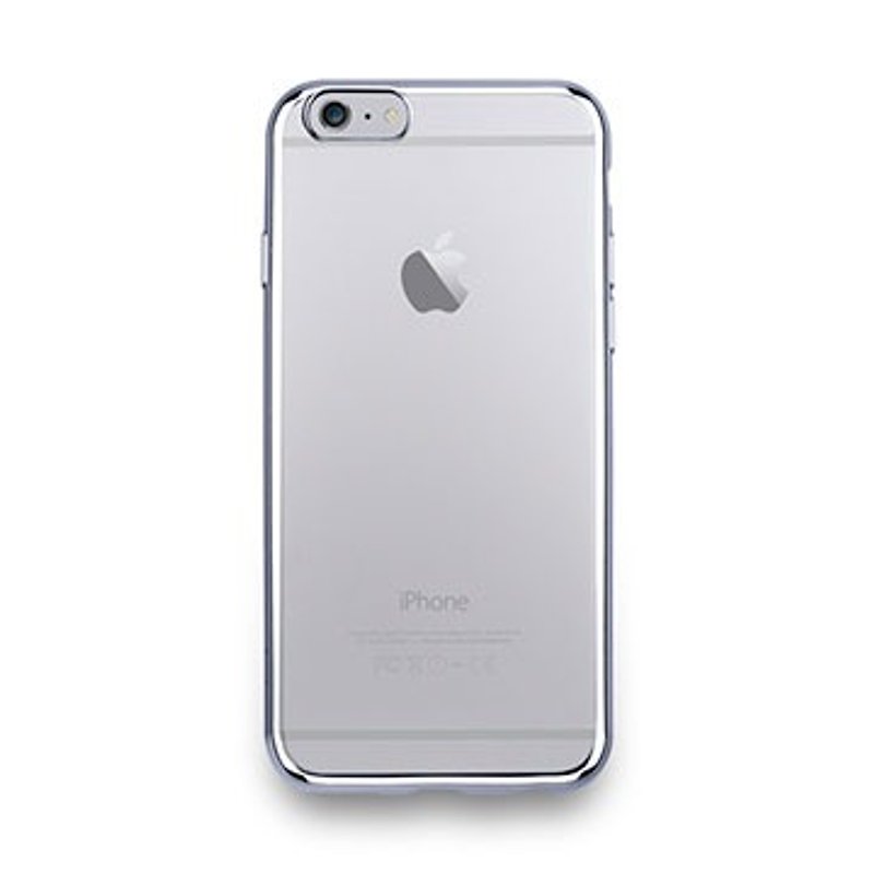 iPhone 6s -Sheen Series-金屬光透感保護軟蓋-亮銀色 - 手機殼/手機套 - 塑膠 灰色
