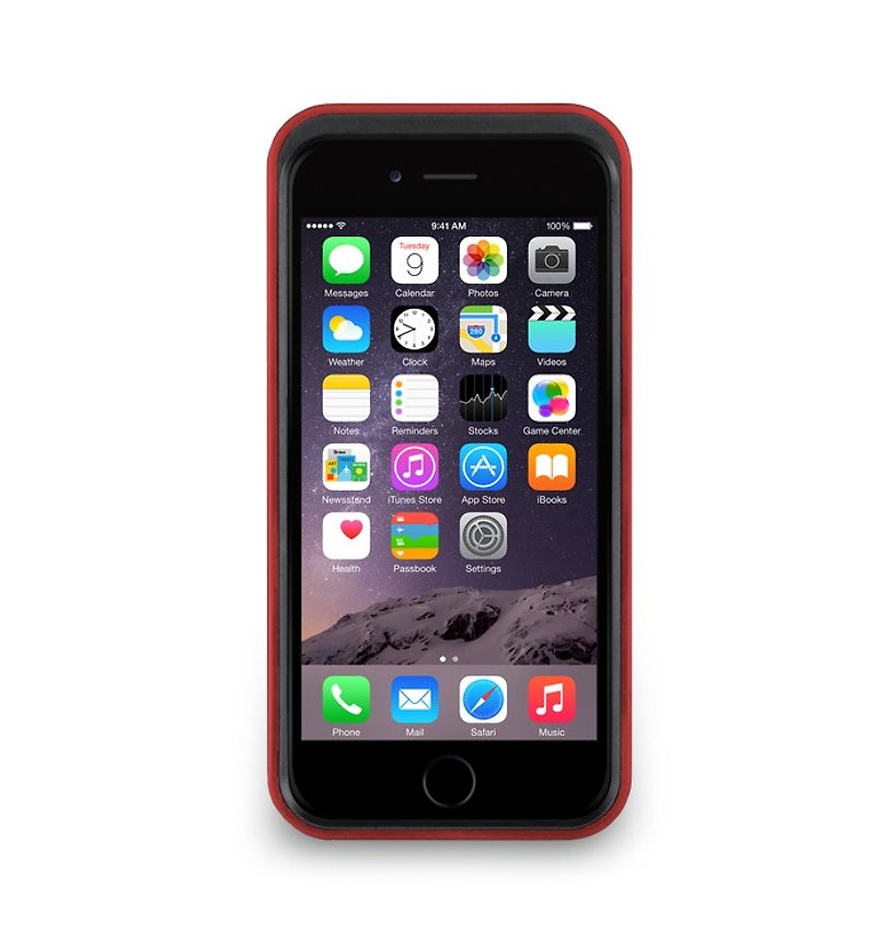iPhone 6 -The Trim Series - Vertical protective frame may hit the color - red treasure - Phone Cases - Other Materials Red