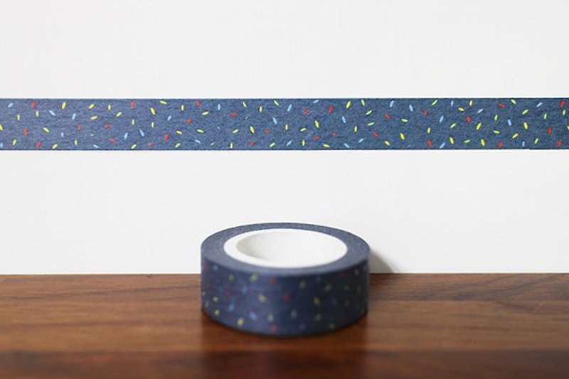Maotu-Paper tape (broken fireworks) - Washi Tape - Paper Blue