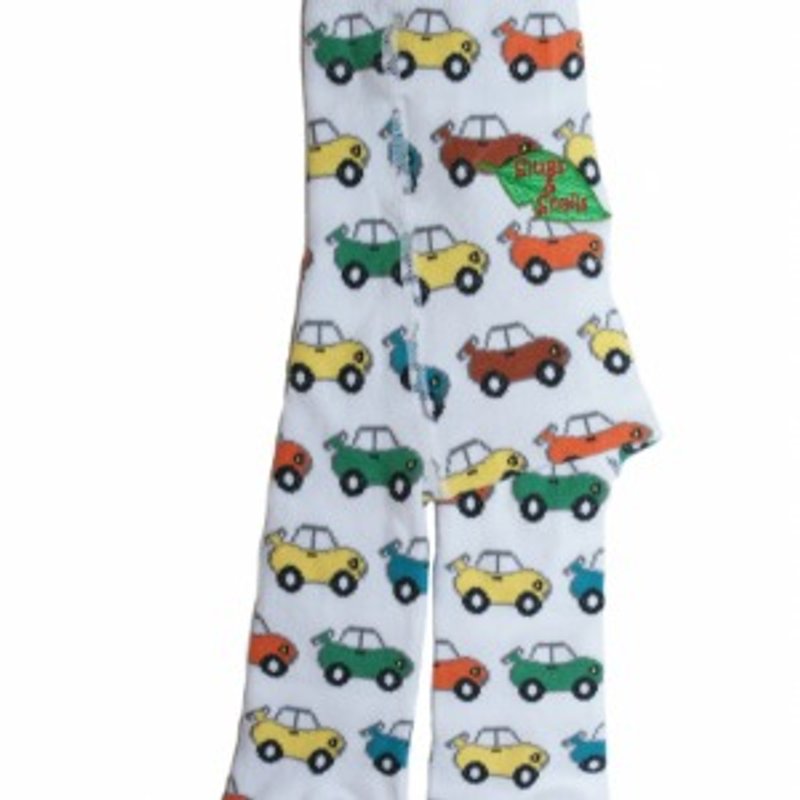 2014  秋冬Slugs & Snail 車車款有機棉褲襪 - 其他 - 棉．麻 白色