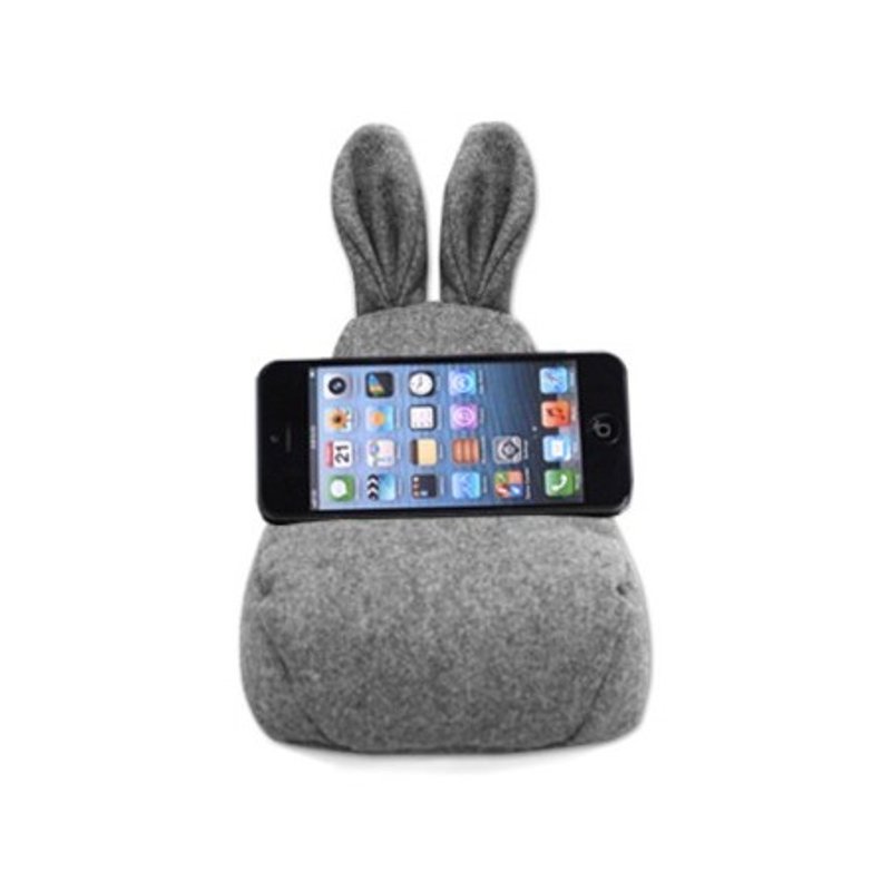 韓國rabito tiny Bean bag 兔耳造型手機座 迷你沙發袋-Gray - 擺飾/家飾品 - 其他材質 灰色