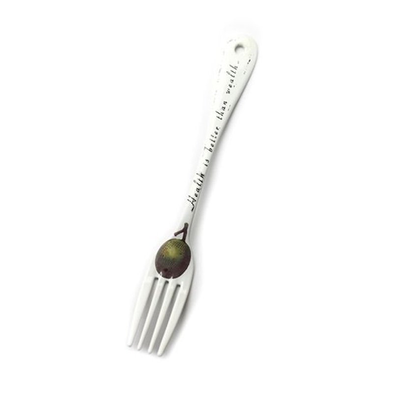 Japan Goody Grams enamel tableware (large fork) - ช้อนส้อม - วัสดุอื่นๆ 