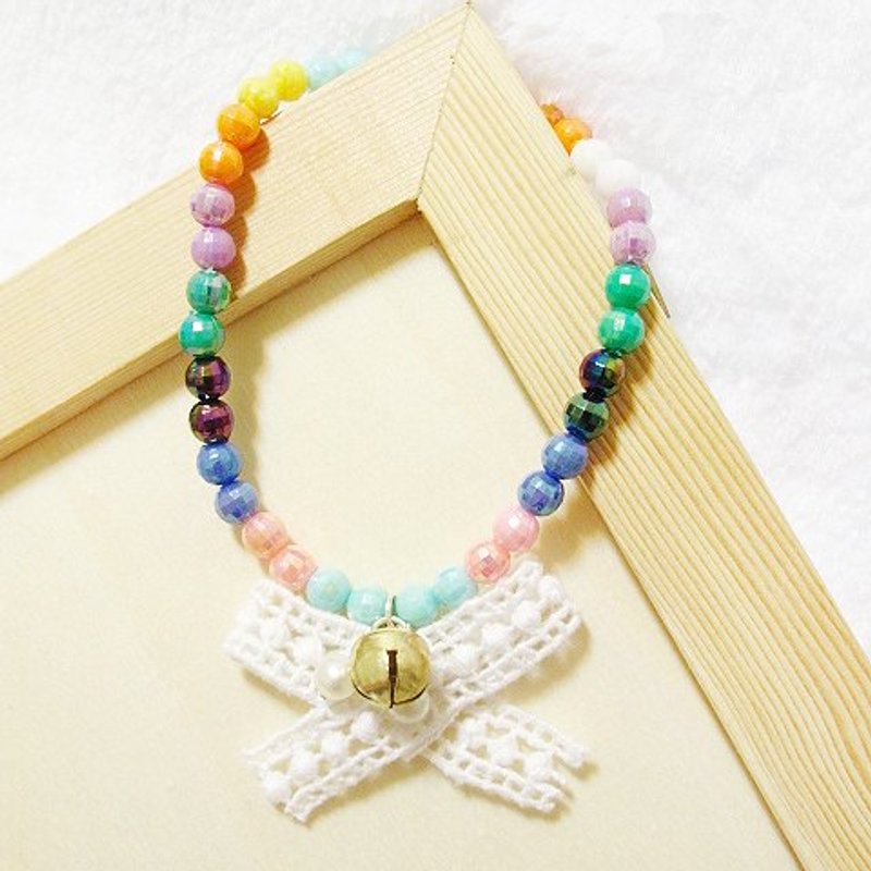 {Color fruit bubble bubble} hand-tight pet jewelry collar - ปลอกคอ - วัสดุอื่นๆ หลากหลายสี