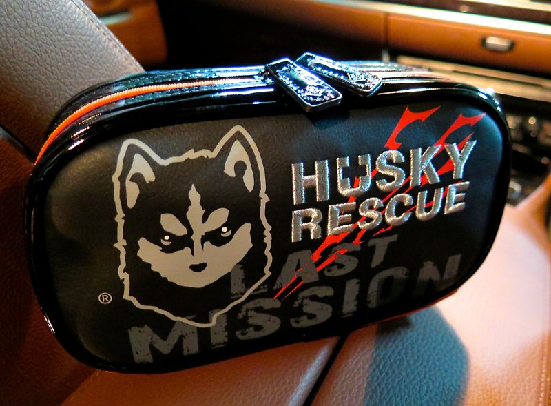 Sigema X Husky x 3 Travel Bag Universal Bag/ Sigema X3 Rescue Team - กระเป๋าเครื่องสำอาง - หนังเทียม สีดำ
