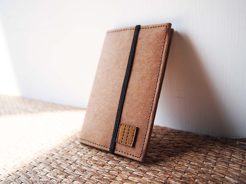 Paralife Custom Handmade Denim Tag Paper Card Holder with Elastic  - Card Holders & Cases - Other Materials Brown