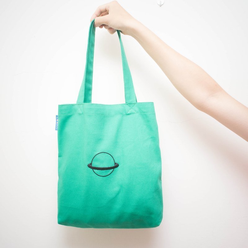 綠綠星球 / 肩背包包（售完摟！） - กระเป๋าแมสเซนเจอร์ - วัสดุอื่นๆ สีเขียว