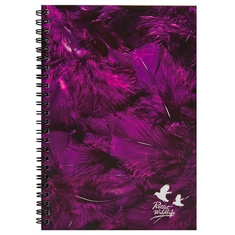 O'BON Green Sugar Cane Notebook_Art Feather Series_Violet - Notebooks & Journals - Eco-Friendly Materials Purple