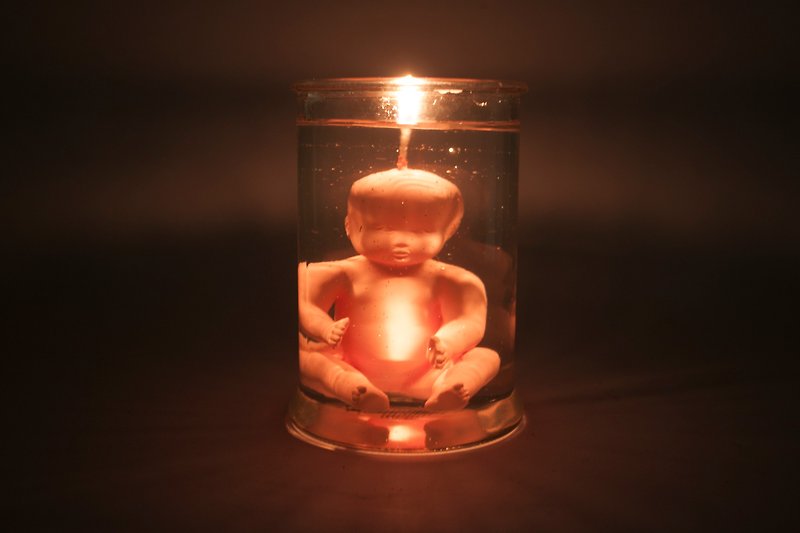 巨大baby在銀河罐裝香氛蠟燭750ml - 香薰蠟燭/燭台 - 蠟 粉紅色