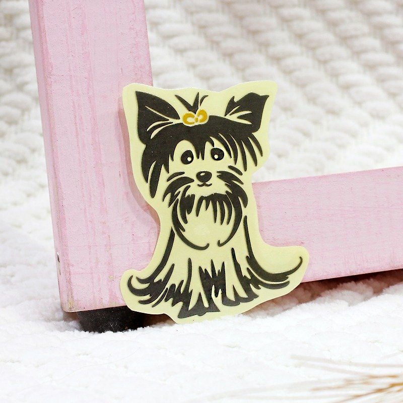 [Reflective sticker] Yorkshire Terrier 6*4.8 cm - Other - Waterproof Material Multicolor