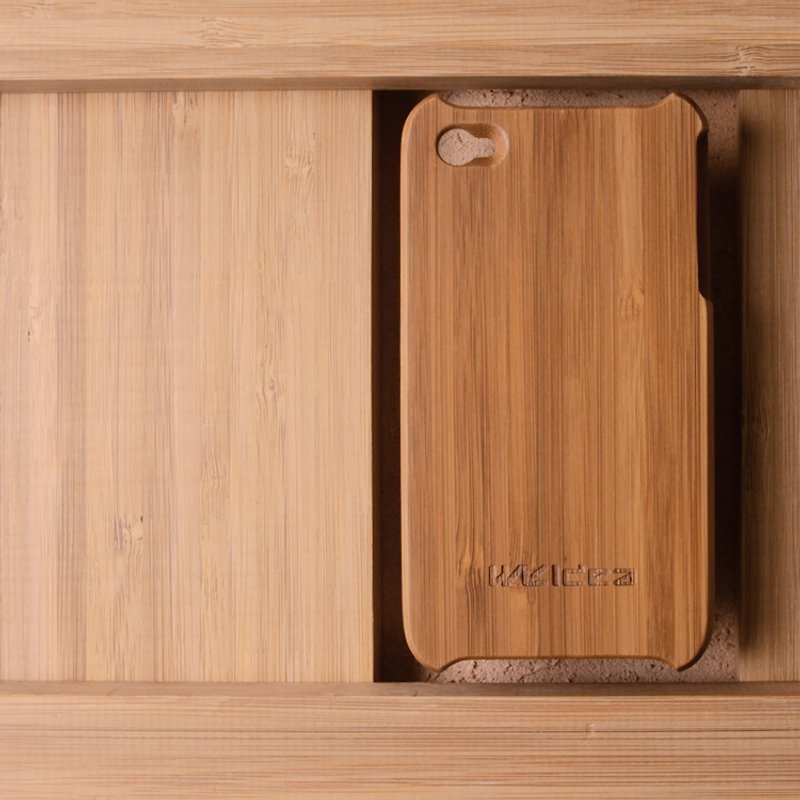 iPhone4/4S 台灣手工製作孟宗竹保護殼 - อื่นๆ - ไม้ไผ่ สีทอง