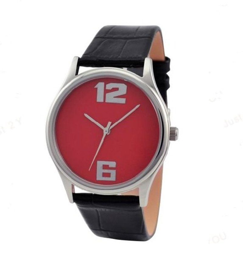 Minimalist Watch (Red) - นาฬิกาผู้ชาย - โลหะ 