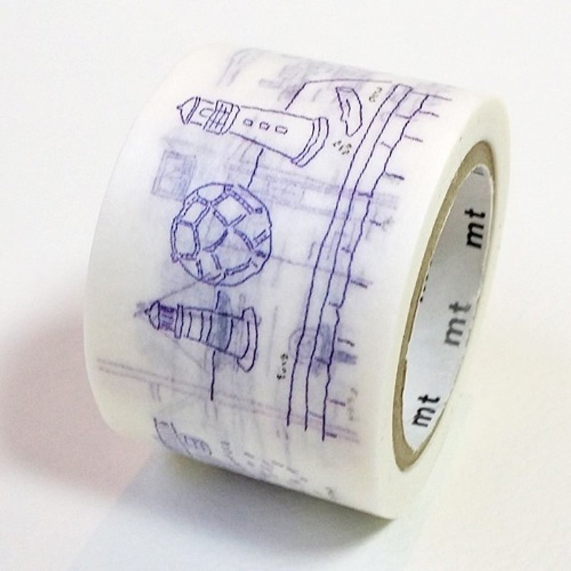 mt and paper tape G8 x Anzai pill [drawing (MTANZI01)] - มาสกิ้งเทป - กระดาษ สีน้ำเงิน