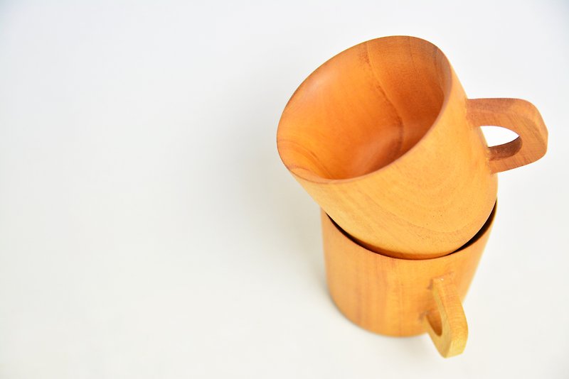 手作りマホガニーマグカップ_フェアトレード - マグカップ - 木製 ブラウン