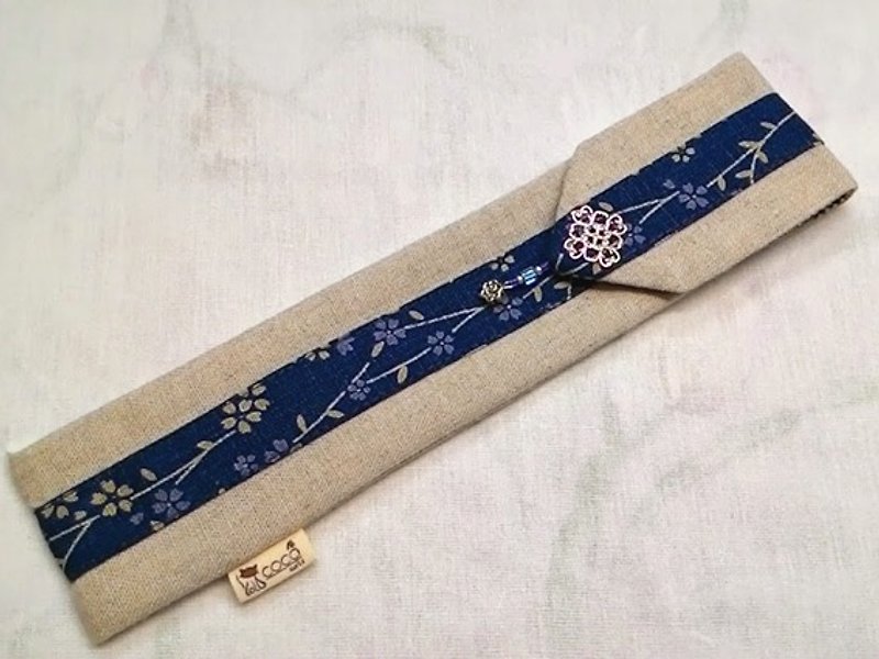 カトラリーセット 携帯用収納袋と箸カバー F02-014~ 個性的なデザインと手縫い - 箸・箸置き - その他の素材 