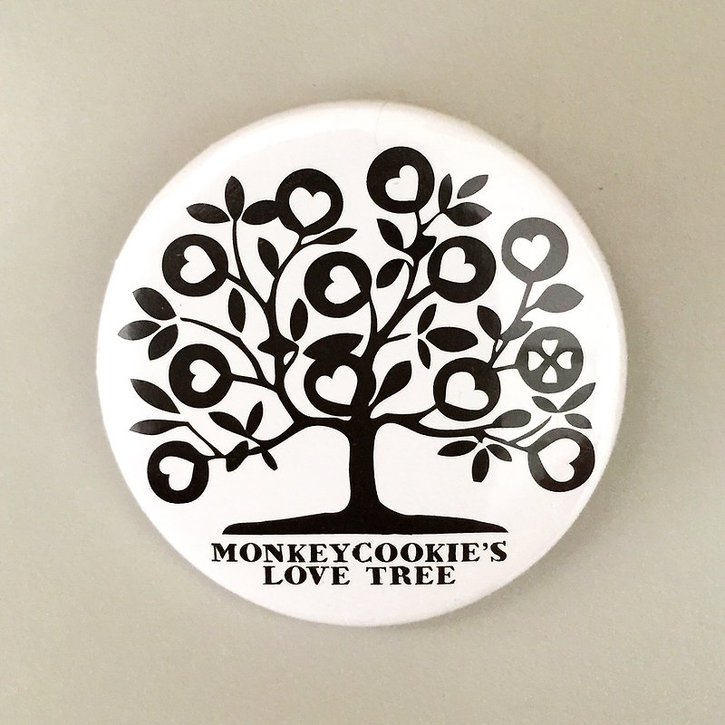 愛の木のバッジフラワー発売 | MonkeyCookie - バッジ・ピンズ - プラスチック ホワイト