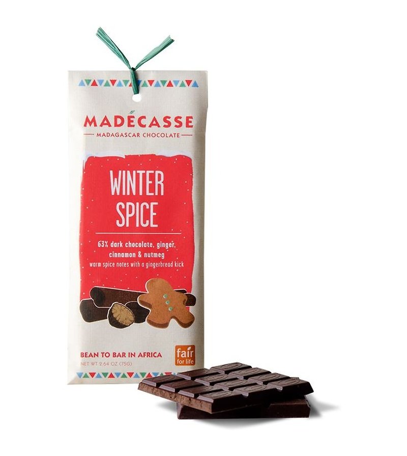 マダガスカルチョコレートスパイス冬_ _フェアトレード - チョコレート - 食材 ブラウン