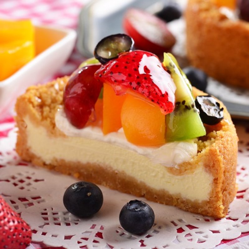★ Aposo Aibo Suo. Four Seasons Fun ★ 4-inch fruit cheese full of fresh fruits, multi-layered colorful fruit tarts, sweet to eat every bite - Savory & Sweet Pies - Fresh Ingredients Multicolor