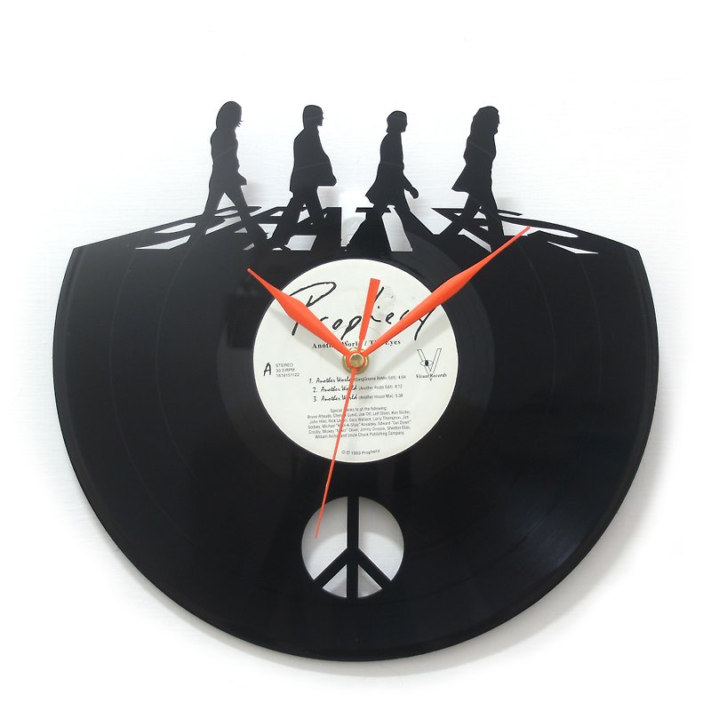 披頭四The Beatles黑膠時鐘 - 時鐘/鬧鐘 - 其他材質 黑色
