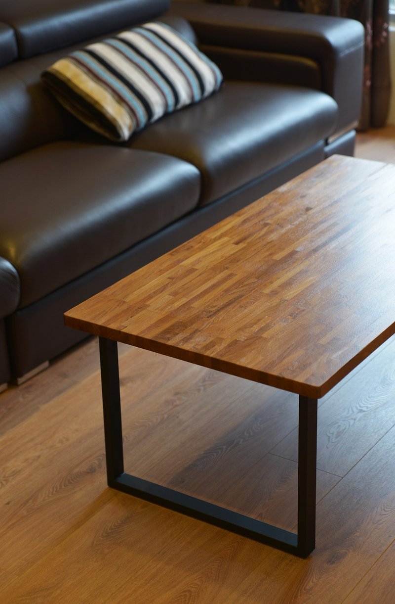 口の形をしたテーブルとコーヒーテーブル - 木工/竹細工/ペーパークラフト - 木製 ブラウン